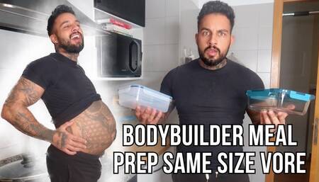 Bodybuilder meal prep same size vore - Lalo Cortez
