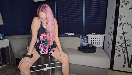 Vicky uses the trashcan in desperation- 1080ptras
