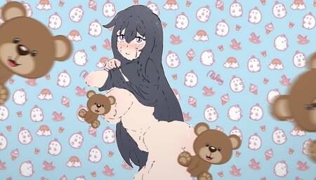 Naked Ender Chan poses for a picture of a bulging ass and tits ! Minecraft, Hentai, Cartoon
