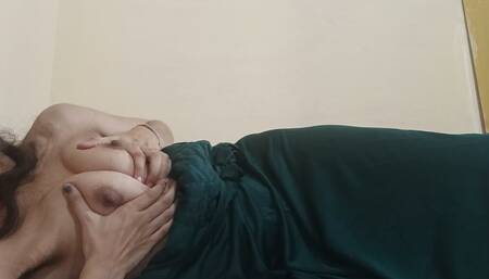Ishita getting horny on bed