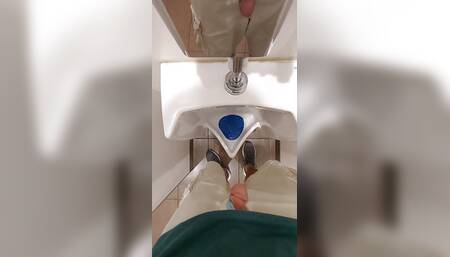 Taking a Piss at a Urinal