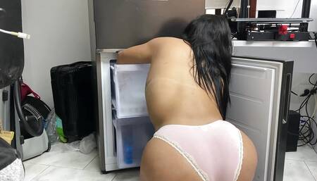 A Tarp Cleans Her Neighbor's Fridge