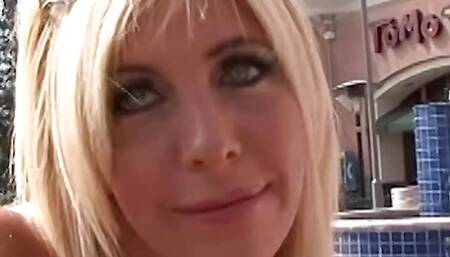 Misty Vonages fake tits bounce as a pussy loving guy rams her cunt hard