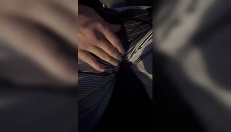 Nymph who loves to stroke his own cock