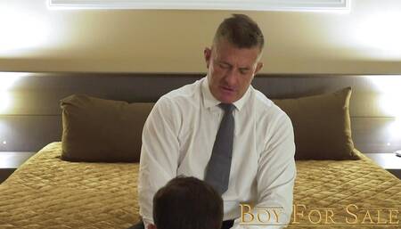 BoyForSale Aroused DILF Matthew Figata barebacks cute virgin lad raw