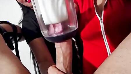 Milked by 2 Nurses with Svakom Alex Neo 2