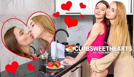 Pussy for Breakfast! Annastejsa Cherry & Kitty Doll88 for ClubSweethearts
