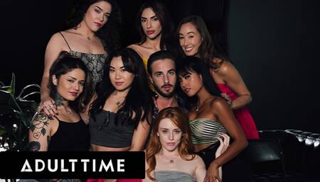 ADULT TIME - Horny Sex Addicts Ambush Therapist For Wild Reverse Gangbang!