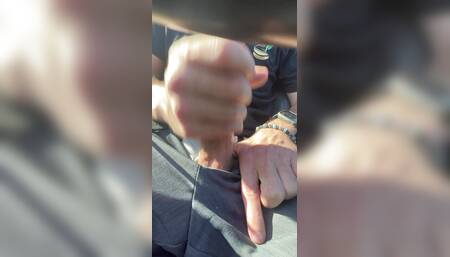 Pulled over to masturbate