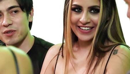 Small Tits Latina Sasha Fucked in the Garden by Her Boyfriend