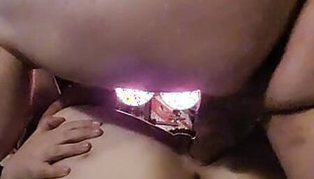 Blonde big booty cum slut gets folded and pounded with thebeasts bwc