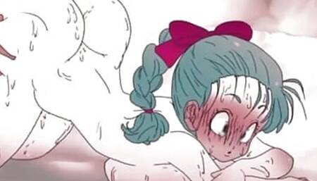 Bulma was tired after masturbation, but the brakes were interrupted by Goku! Hentai Dragon Ball