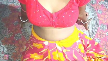 Girlfriend after finding her alone in the house