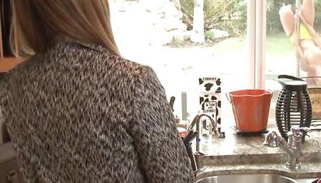 First lesbian taste for two Asian babes in the bathtub