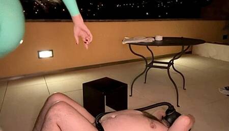 SNIFF PUSSY GASmask Worship femdom pussy worship