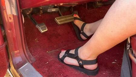 Custom video: pedal pumping, teasing with car off, lots of dialog