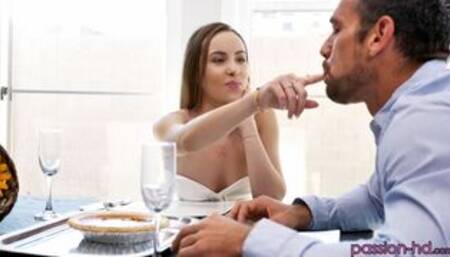 Small-tit hottie Naomi Blue fucked hard in the cowgirl pose