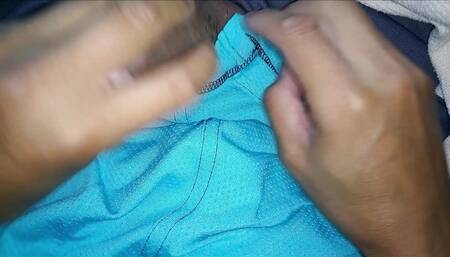 Jacking off and cumming on my Fruit of the Loom underwear briefs