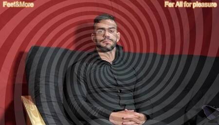 Dr fer does a medical check up with a Hunk Latin suit man