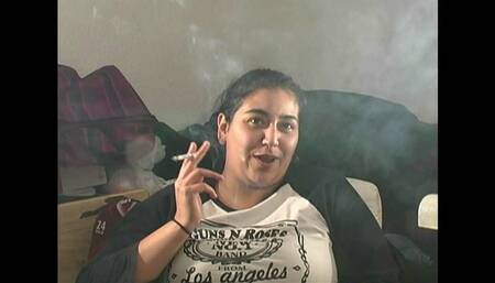 Samantha Chubby BBW Non-Nude SFW Smoking Clip 1
