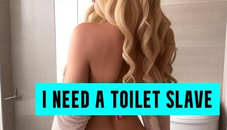 I need a toilet slave