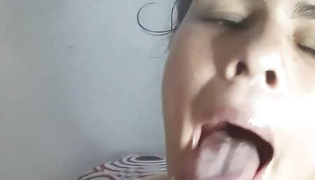 MY SISTER-IN-LAW SWALLOWS ALL MY CUM WHEN I FIND HER NAKED ON MY BED
