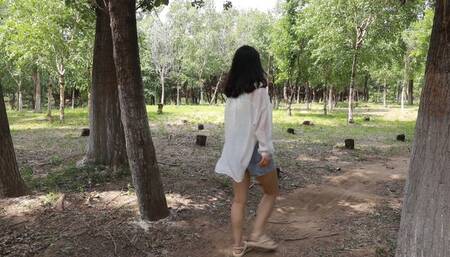 Girl was attacked and tickled in the forest