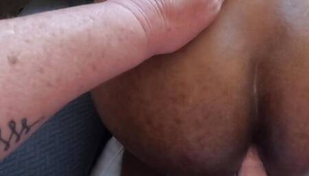 Sunday Treat I asked to be fucked in the Ass and she  Fucked me Pegging my Husband