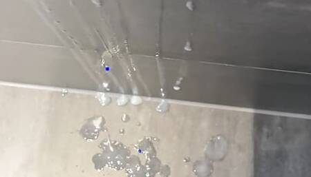 Big and messy cum wall