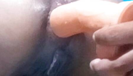 fucking the maid with a giant penis while she opens her ass, then I couldn't help it and came together