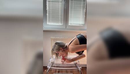 Dildo Fuck with cum request ! - the hole must be filled