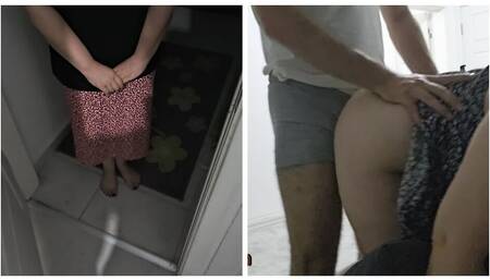 He the janitor's wife in the empty apartment