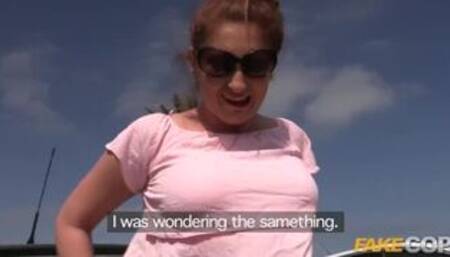 Girlfriend sneaks into bushes to fuck a policeman