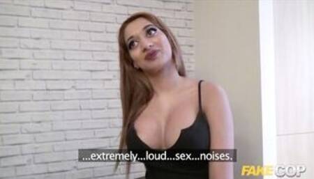 Asian wife with big tits cheats with policeman