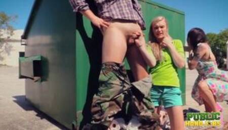 Raquel and Jessie Help Jerk Cock in a Way You Wouldn't Believe