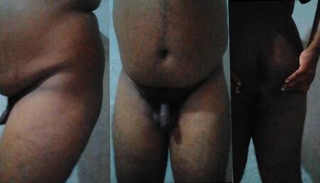 Big Ass Fat Trans bitch making love her self and play ass
