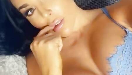 Big breasted MILF solo masturbation