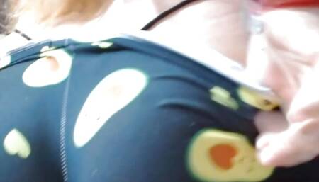 I touched myself while my stepfather watches me