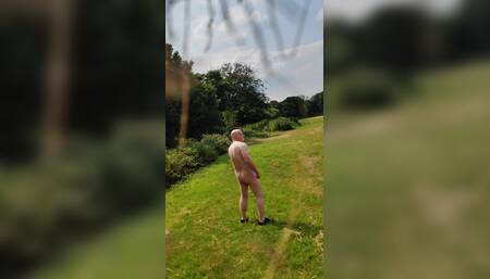 Maidstonenakedman naked in the field.
