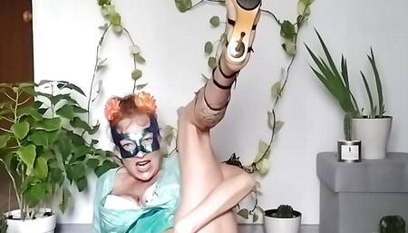 mature slut fucks herself with cucumber and cactuses