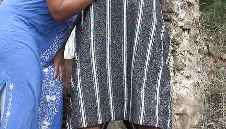 Arabic Granny Has Outdoor Anal Sex With Submissive Boy