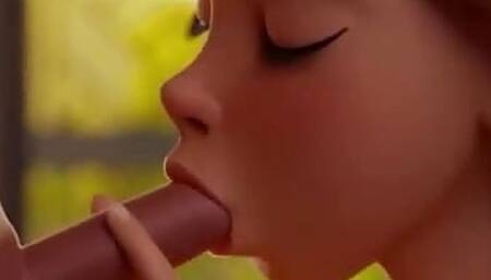 Rapunzel Incredible Cock Sucking Small Cock - Hentai Uncensored Porn Video