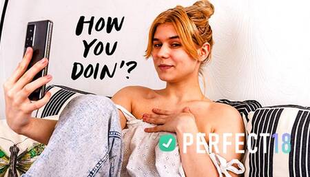 Busty 18yo Lexy Harris Doing her Pussy for Perfect18