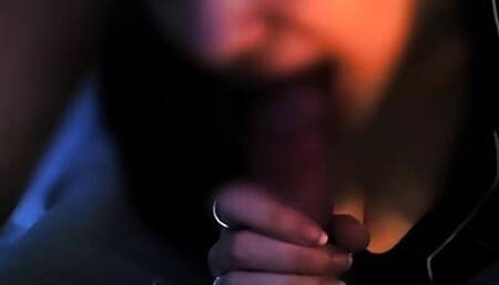 Teen sucks a big and swallows it all