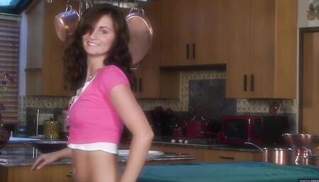 Awesome solo masturbation with a gorgeous brunette Lily Carter