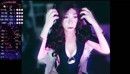 Live streaming while vibrators bite my nipples and anal