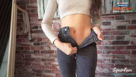 Cunning Stepfather Fucked His Hot Naive Stepdaughter Through Ripped Jeans