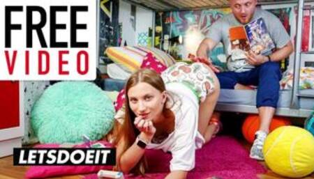 Sexy European StepSisters Stella Flex and Nata Ocean Steamy Fuck with Strangers Full Scene