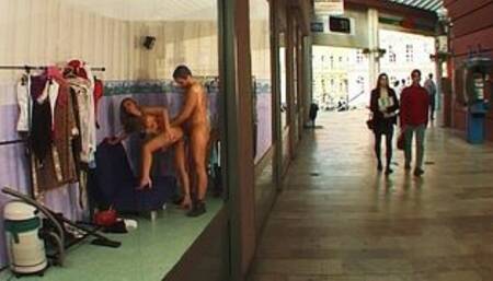 public anal at the shopping mall