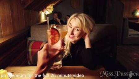 lesbian tinder date with a hot blonde followed by dirty lesbian fuckfest